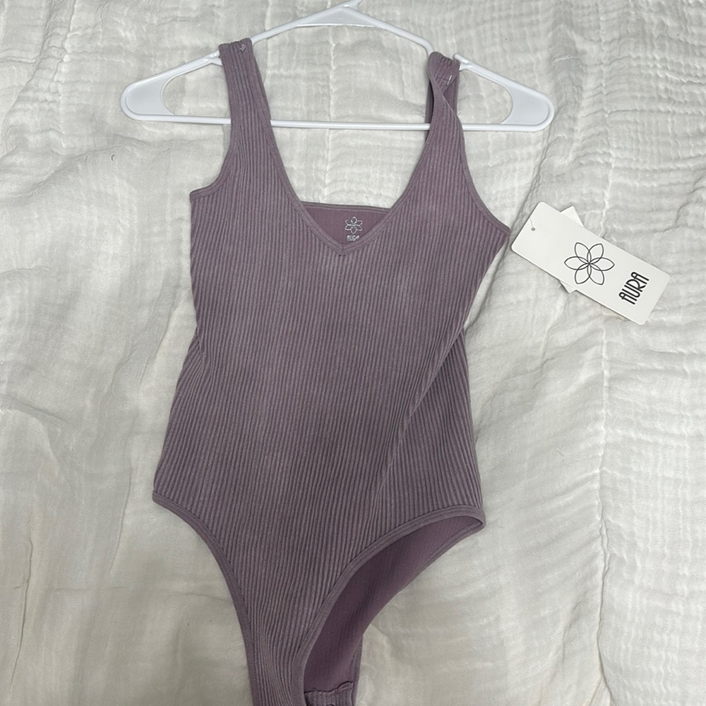 light purple body suit